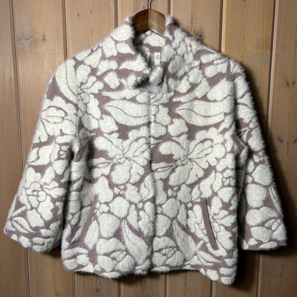 Meadow Rue Anthropology Floral Eyelash Cardigan Jacket Size Small MSRP $168 - Picture 3 of 10